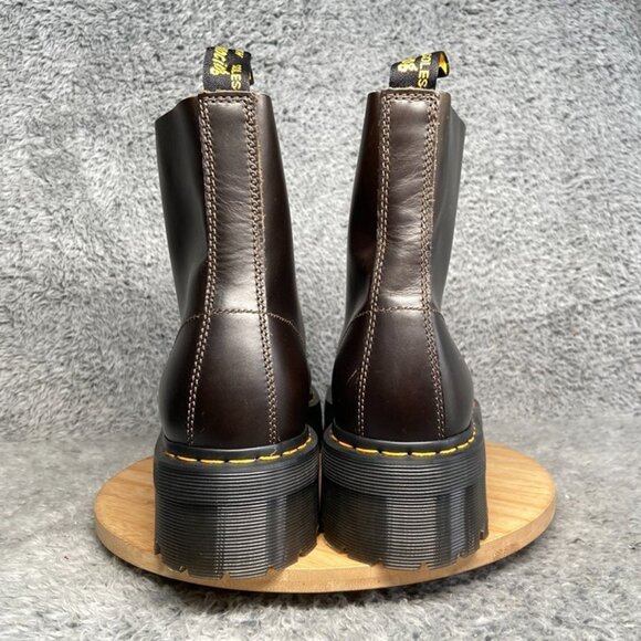 Dr. Martens Sinclair Leather Platform Zip Boot Size 13 Men Brown - Picture 5 of 7